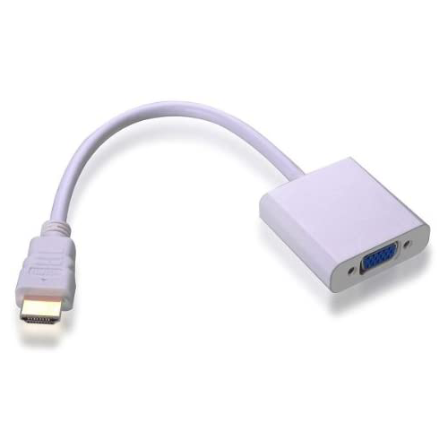 HDMI To VGA Adapter Cable For Chromebooks - HDMI Male To VGA Male Lead - Length : 6.5ft / 2M