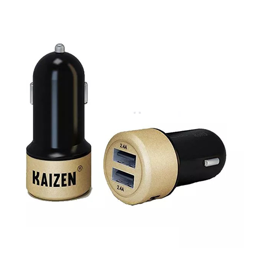 Quick USB Car Charger For Apple, Android Mobile Phones And Tablets - With 2 USB Charging Port