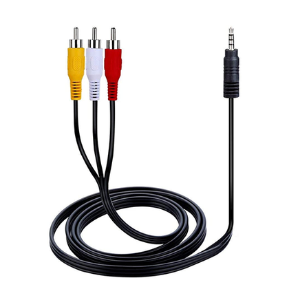 TV Cable for Canon DC201 Camcorder - AV / Audio Video Lead
