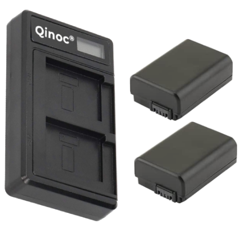 Dual Battery USB Charger For Sony CyberShot DSC-RX10, DSC-RX10 II, DSC-RX10 III, DSC-RX10 IV Digital Camera