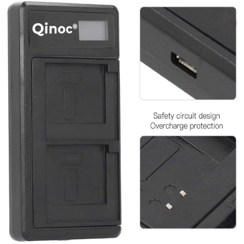 Dual Battery USB Charger For Canon Optura 50 Handycam Camcorder