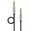 3.5mm Audio Jack to Jack Braided Auxiliary Cable - Works with Mobile MP3 / MP4 Players and more - Length : 1M