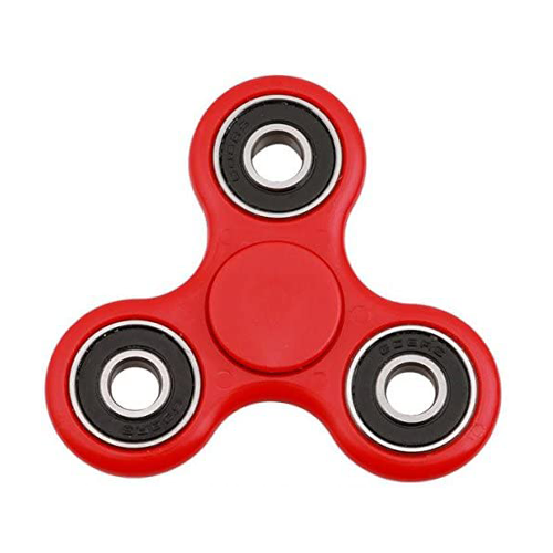 Hand Tri Fidget Spinner - Anti Stress And Axiety Toy - Red