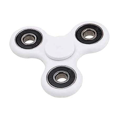 Hand Tri Fidget Spinner - Anti Stress And Axiety Toy - White
