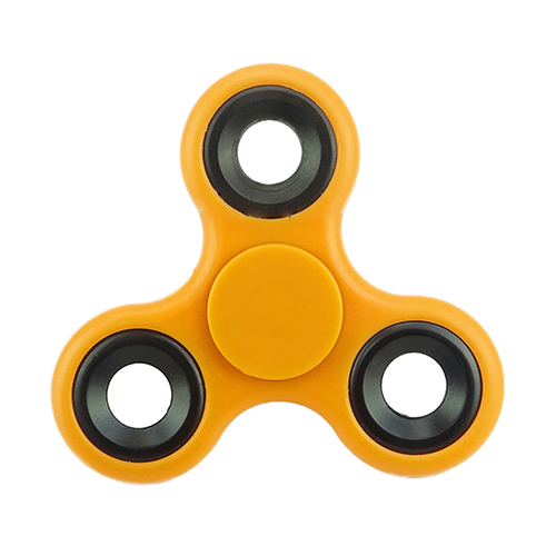 Hand Tri Fidget Spinner - Anti Stress And Axiety Toy - Orange - Pack of 2