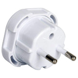 UK To Guadeloupe Travel Adapter - Converts UK Plug to 2 pin Round Plug