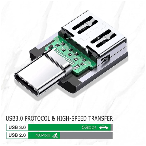 USB A to USB C Adapter - USB 3 Female to TYPE-C Male Converter