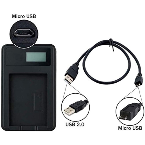 Mains Battery Charger For Panasonic Lumix DMC-TS3 Digital Camera